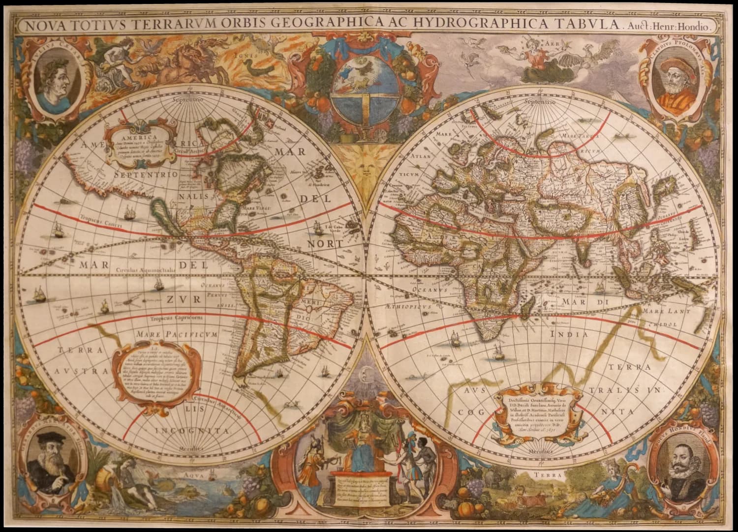 Hondius’s World Map